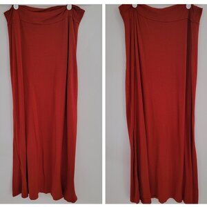 Ambiance Maxi Skirt Bunrt Orange Medium